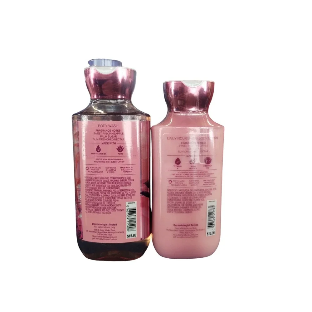 Bath and Body Works Discontinued‎ COSTA RICA Pink Pineapple Sunrise 2Pcs Bundle